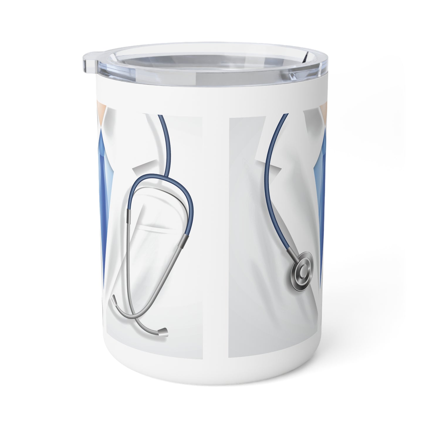 Nurse Stethoscope Insulated Coffee Mug — 10oz Travel Tumbler for Healthcare Professionals