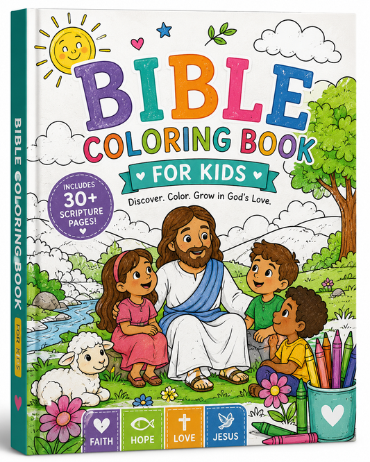 Bible Coloring Book for Kids –