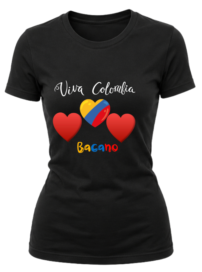 Bella Canvas Athletic Heather Tee  - Viva Colombia, Bacano