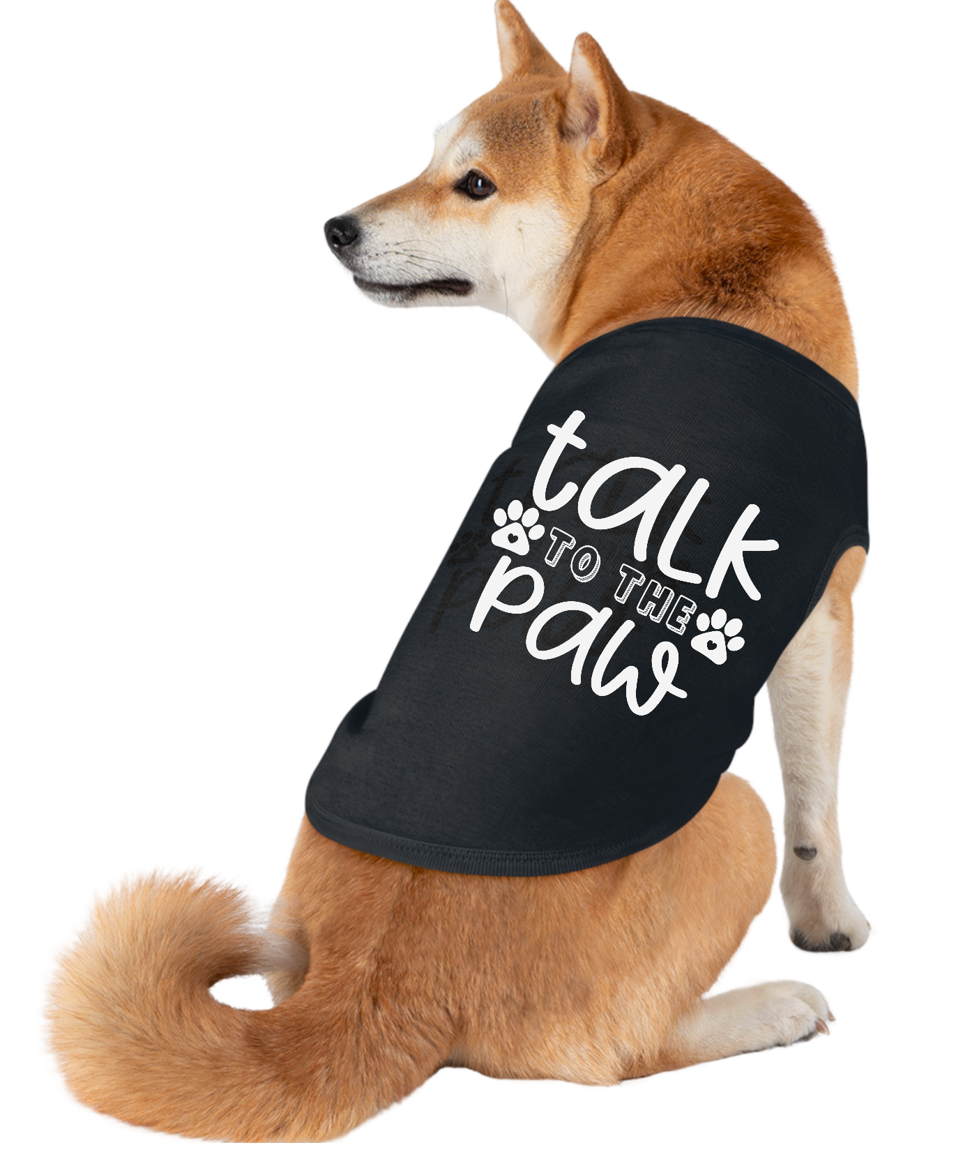 Pet Tank Top - 'Talk to the Paw' Design for Dog Lovers