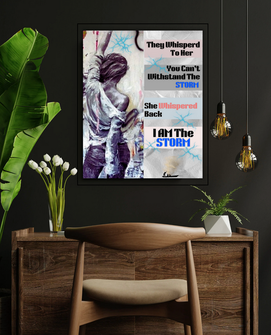 Canvas Prints (Museum Wrap) - I am the Storm