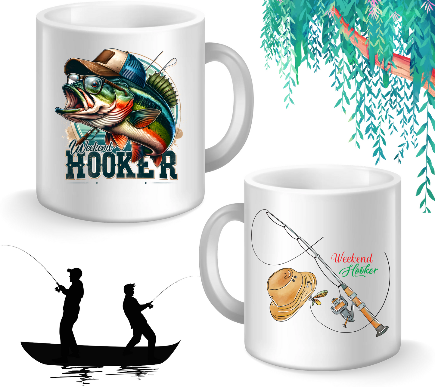 Coffee Mug - Various Quotes Fishing and Hunting 15Oz