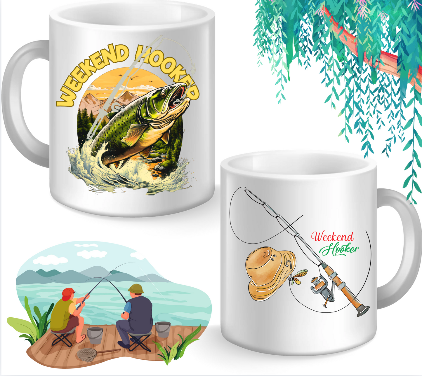 Coffee Mug - Various Quotes Fishing and Hunting 15Oz