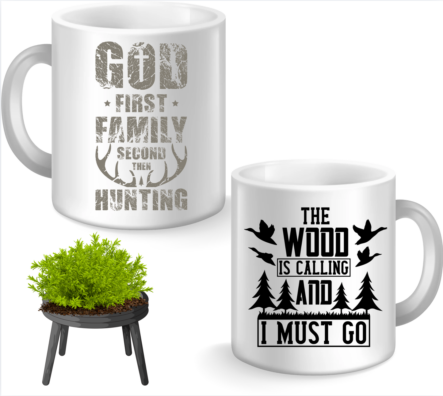 Coffee Mug - Various Quotes Fishing and Hunting 15Oz