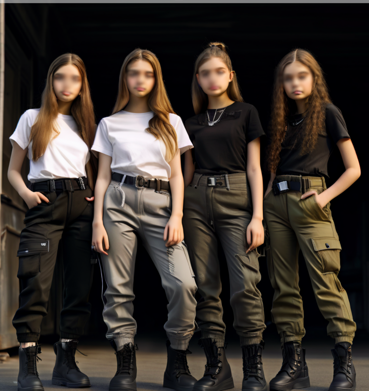 Girls Stretch Skinny Pants 🎒✨ School Uniform Ready