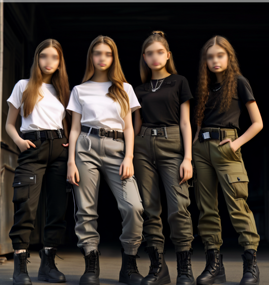 Girls Stretch Skinny Pants 🎒✨ School Uniform Ready