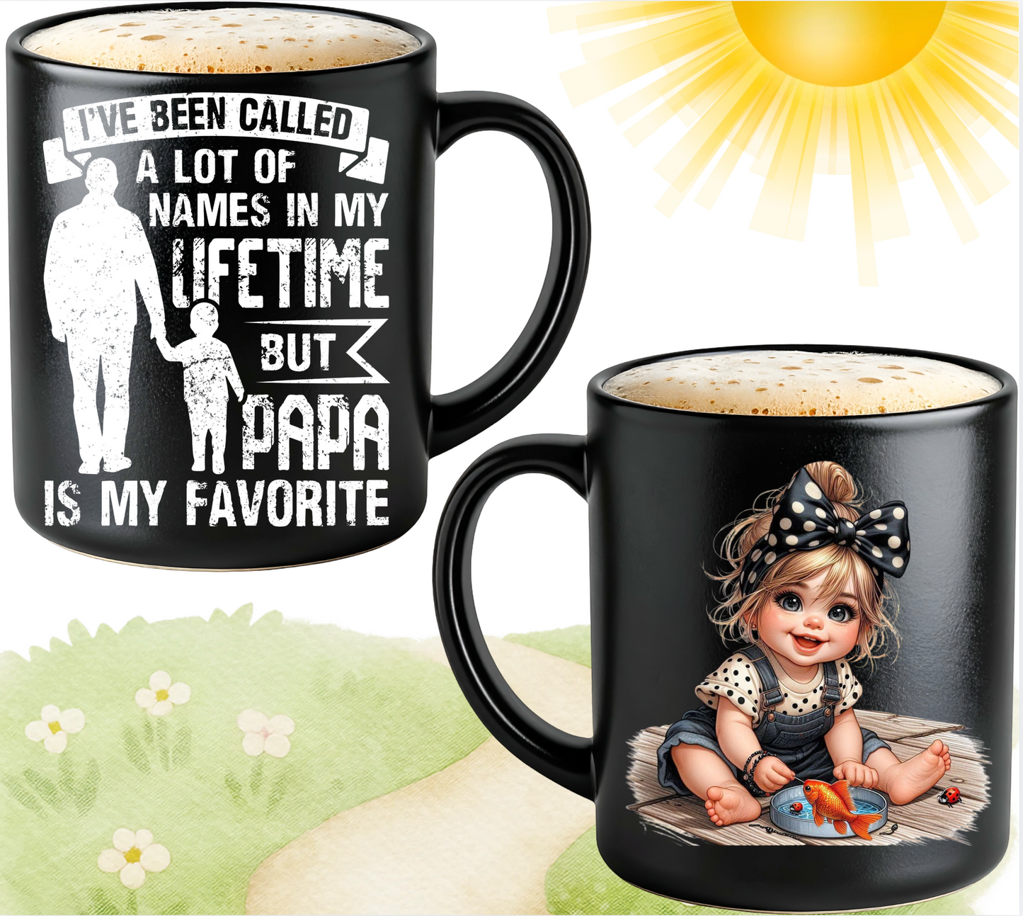 Coffee Mug - Various Quotes " Dad and Grandfather" 15Oz